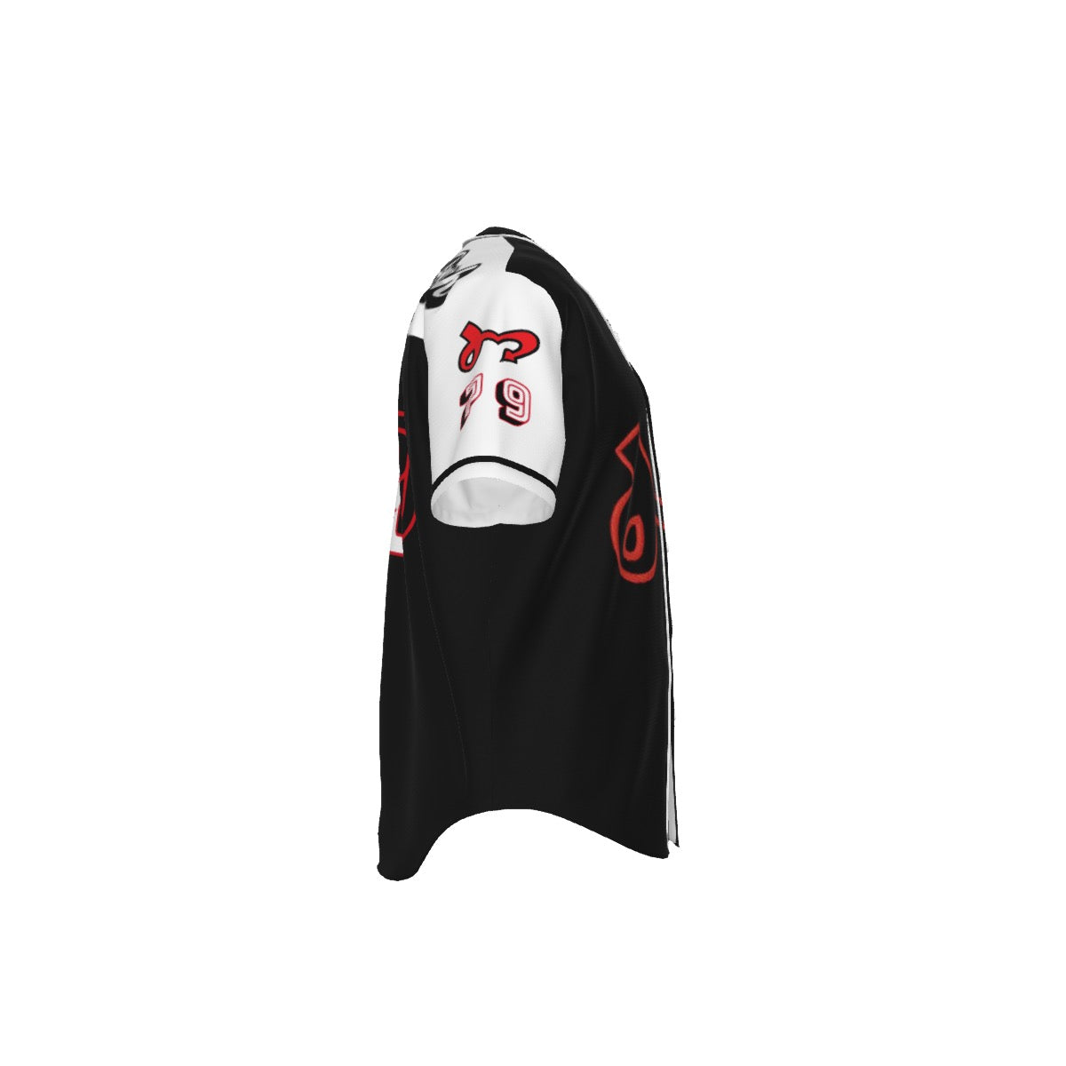 Jock'n My Fresh Print Men's Short Sleeve Baseball Jersey With Pinstripes