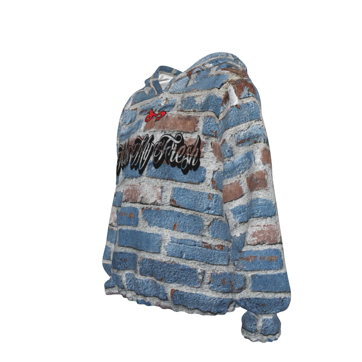 All-Over Print Kid’s Borg Fleece Sweatshirt With Ear