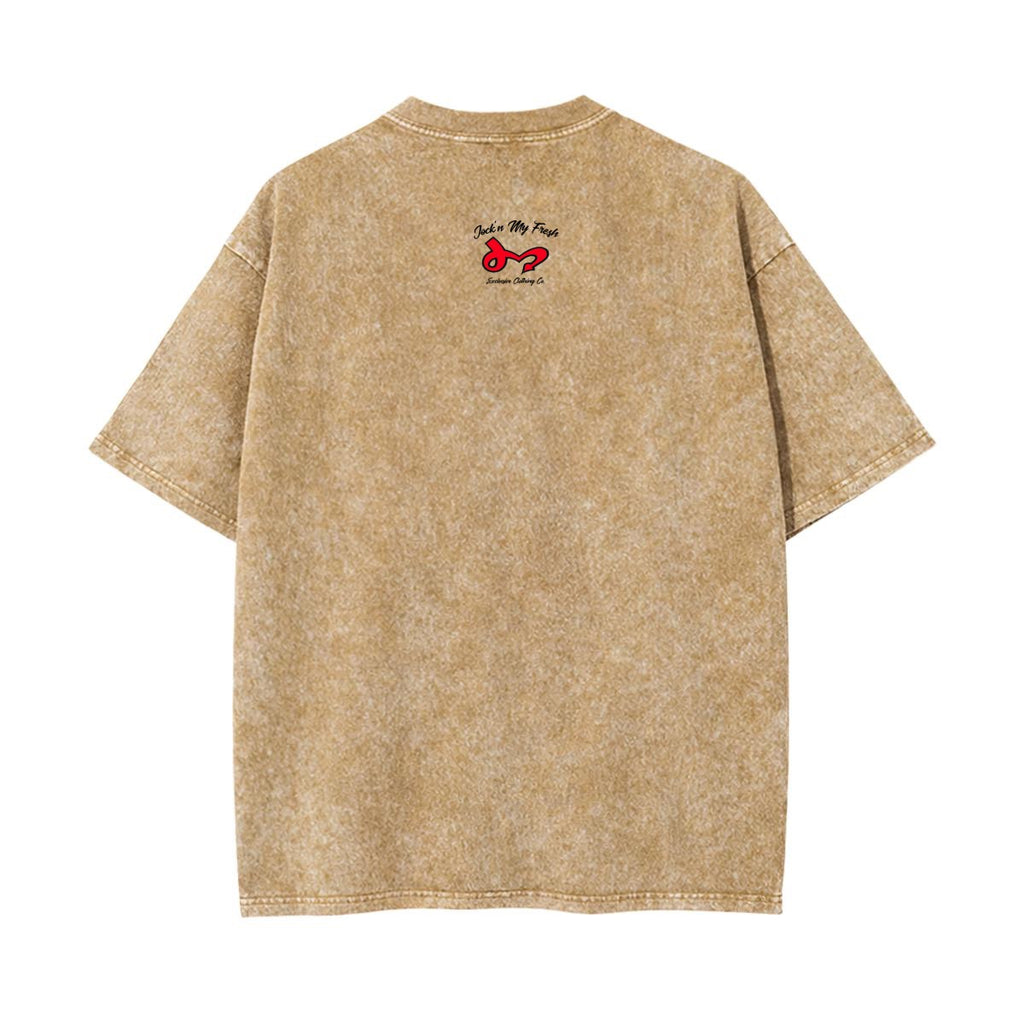 Jock'n My Fresh Washed Life Is A Lie Badge/Black T-shirt