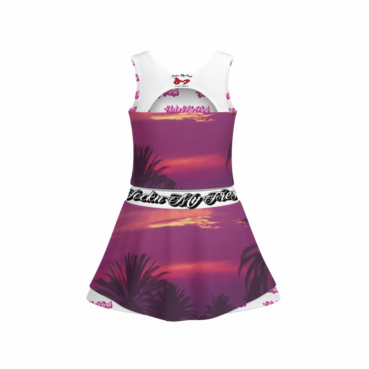 Jock'n My Fresh Print Women's Triple-Layer Vest Skirt Set