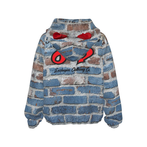 All-Over Print Kid’s Borg Fleece Sweatshirt With Ear