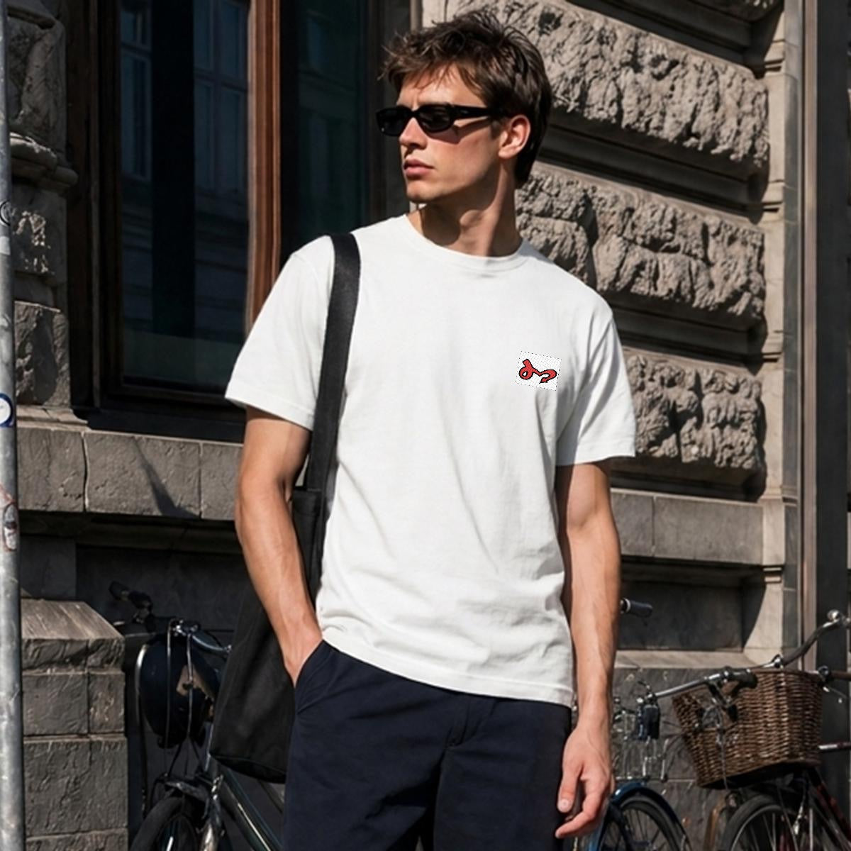 Jock'n My Fresh Men's Heavyweight Crew Neck T-Shirt|Embroidery